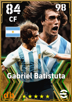 Gabriel Batistuta eFootball player card