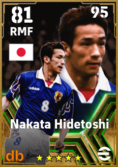 Nakata Hidetoshi eFootball player card