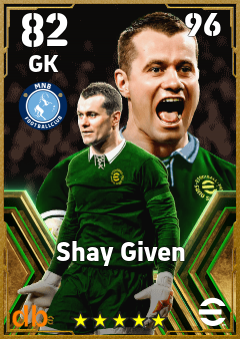 Shay Given — GK, OVR 82, MAX 96
