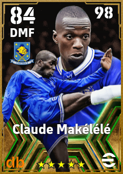 Claude Makélélé — DMF, OVR 84, MAX 98