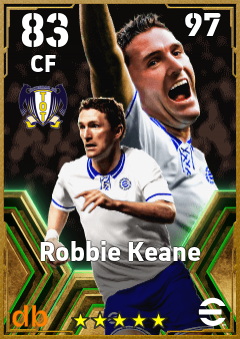 Robbie Keane — CF, OVR 83, MAX 97