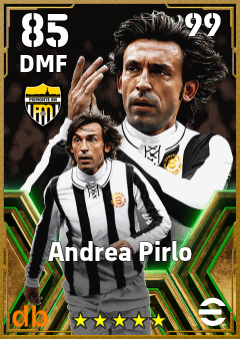 Andrea Pirlo — DMF, OVR 85, MAX 99