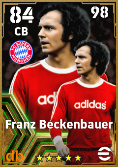 Franz Beckenbauer — CB, OVR 84, MAX 98
