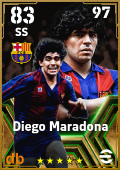 Diego Maradona eFootball player card