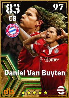 Daniel Van Buyten — CB, OVR 83, MAX 97
