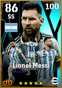 Lionel Messi eFootball player card