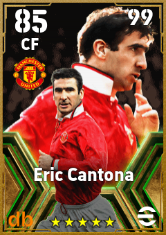 Eric Cantona — CF, OVR 85, MAX 99