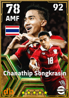 Chanathip Songkrasin — AMF, OVR 78, MAX 92