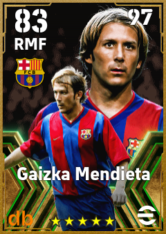 Gaizka Mendieta — RMF, OVR 83, MAX 97