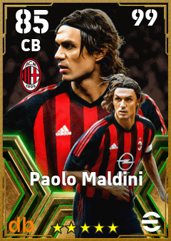 Paolo Maldini — CB, OVR 85, MAX 99