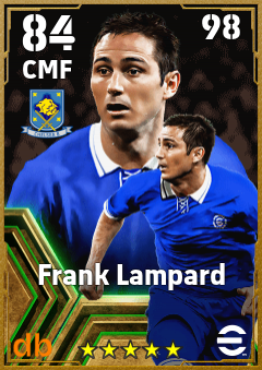 Frank Lampard — CMF, OVR 84, MAX 98