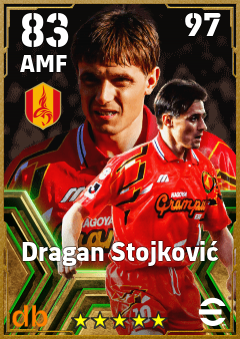 Dragan Stojković — AMF, OVR 83, MAX 97