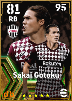 Sakai Gotoku eFootball player card