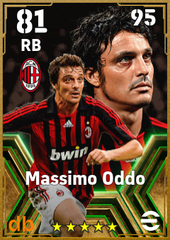 Massimo Oddo — RB, OVR 81, MAX 95