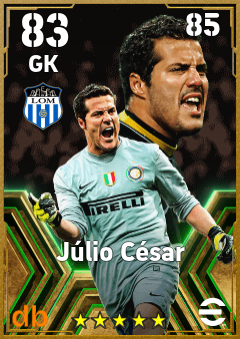 Júlio César — GK, OVR 83, MAX 85