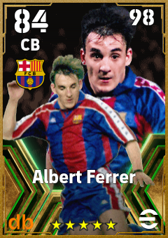 Albert Ferrer — CB, OVR 84, MAX 98