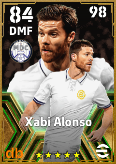 Xabi Alonso — DMF, OVR 84, MAX 98