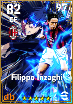Filippo Inzaghi — CF, OVR 82, MAX 97
