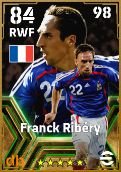 Franck Ribéry — RWF, OVR 84, MAX 98