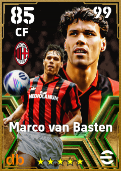 Marco van Basten — CF, OVR 85, MAX 99