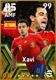 Xavi — AMF, OVR 85, MAX 99