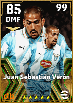 Juan Sebastián Verón — DMF, OVR 85, MAX 99