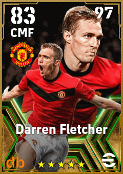 Darren Fletcher — CMF, OVR 83, MAX 97