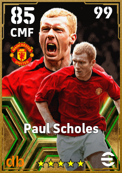 Paul Scholes — CMF, OVR 85, MAX 99