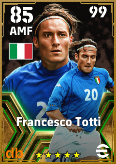 Francesco Totti — AMF, OVR 85, MAX 99