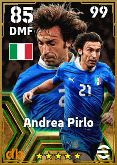 Andrea Pirlo — DMF, OVR 85, MAX 99