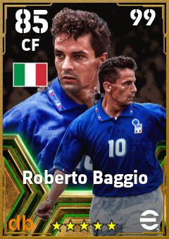 Roberto Baggio eFootball player card