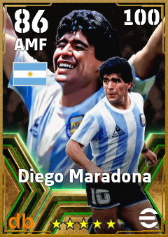 Diego Maradona eFootball player card