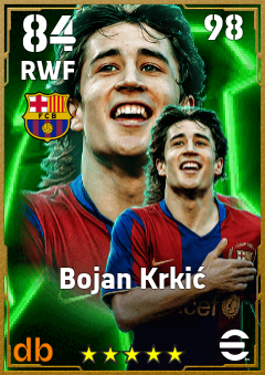 Bojan Krkić — RWF, OVR 84, MAX 98
