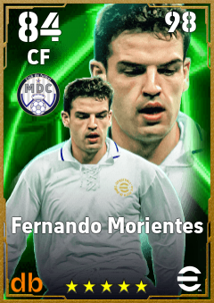 Fernando Morientes — CF, OVR 84, MAX 98