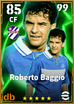 Roberto Baggio eFootball player card