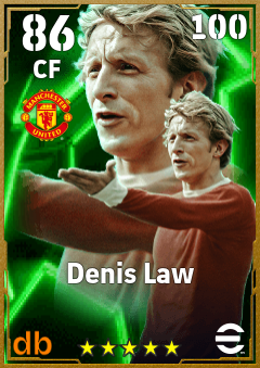 Denis Law — CF, OVR 86, MAX 100