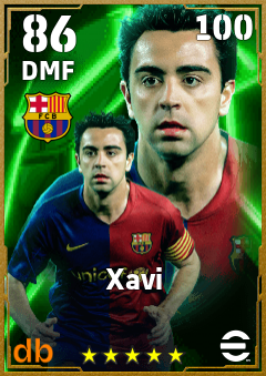 Xavi — DMF, OVR 86, MAX 100