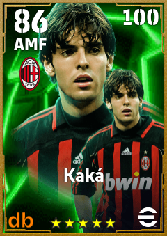 Kaká — AMF, OVR 86, MAX 100