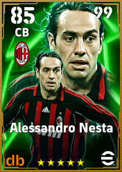 Alessandro Nesta — CB, OVR 85, MAX 99