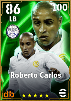 Roberto Carlos — LB, OVR 86, MAX 100