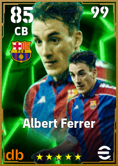 Albert Ferrer — CB, OVR 85, MAX 99