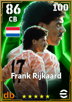 Frank Rijkaard — CB, OVR 86, MAX 100