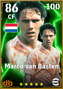 Marco van Basten — CF, OVR 86, MAX 100