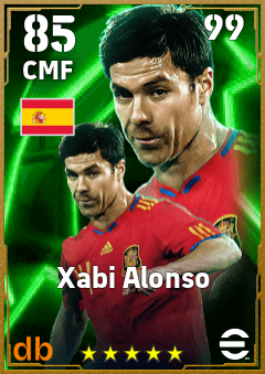 Xabi Alonso — CMF, OVR 85, MAX 99