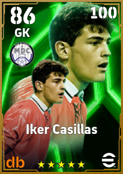 Iker Casillas — GK, OVR 86, MAX 100