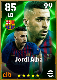 Jordi Alba eFootball player card