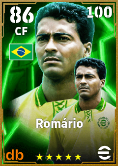 Romário — CF, OVR 86, MAX 100