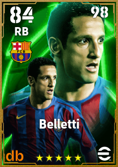 Belletti — RB, OVR 84, MAX 98