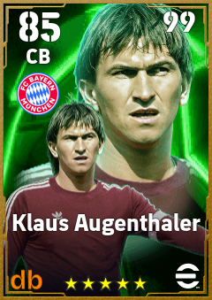 Klaus Augenthaler — CB, OVR 85, MAX 99