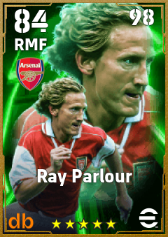 Ray Parlour — RMF, OVR 84, MAX 98